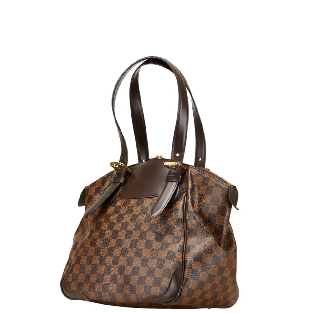 LOUIS VUITTON Authentic Brown Damier Leather Bag - Picture 2 of 13
